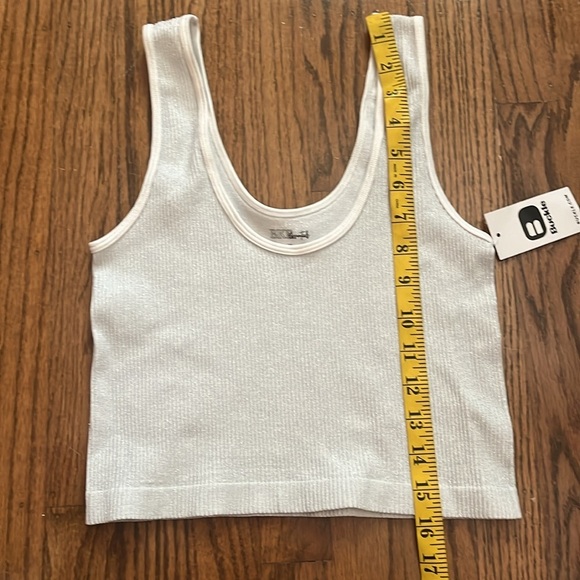 Buckle Ribbed Brami Tank Top Silver Size M/L New With Tag - Picture 5 of 9